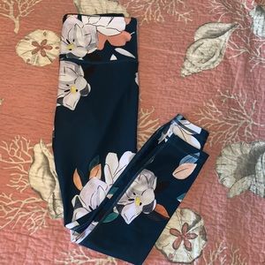 Floral athleta leggings